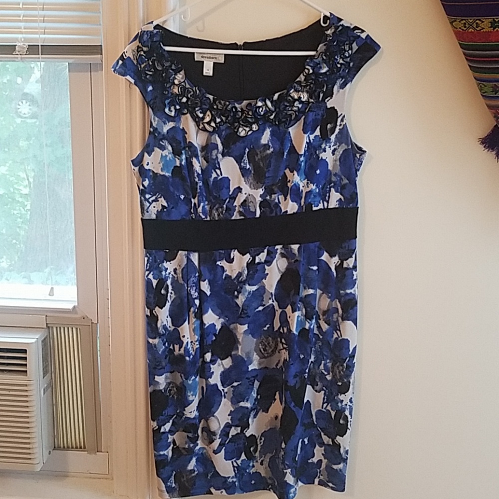 Blue and white dress barn dress